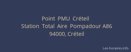 Point  PMU  Cr&eacute;teil