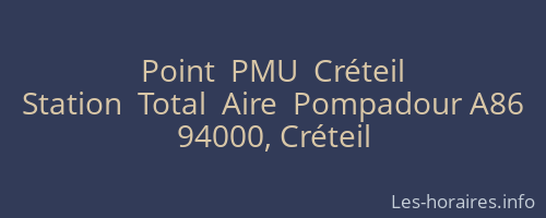 Point  PMU  Créteil