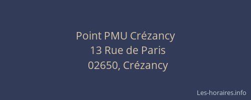 Point PMU Crézancy