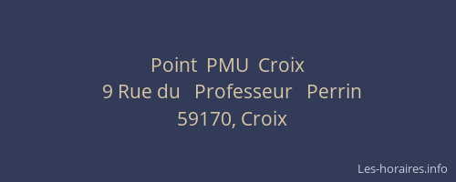 Point  PMU  Croix