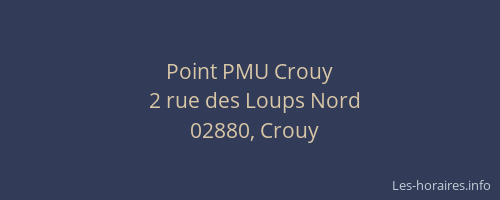 Point PMU Crouy