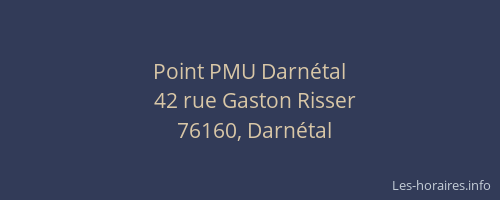 Point PMU Darnétal