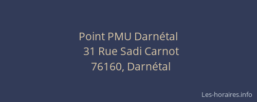Point PMU Darnétal