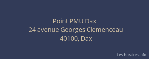 Point PMU Dax