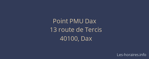 Point PMU Dax