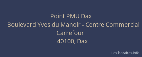 Point PMU Dax