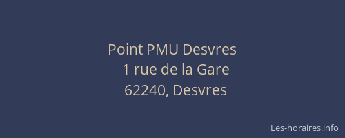 Point PMU Desvres
