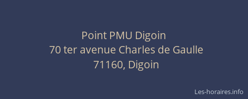 Point PMU Digoin