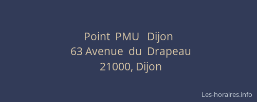 Point  PMU   Dijon