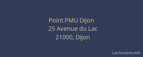 Point PMU Dijon