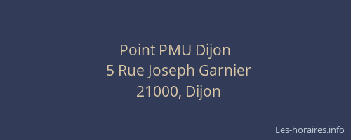 Point PMU Dijon