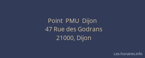 Point  PMU  Dijon