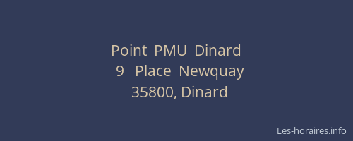 Point  PMU  Dinard