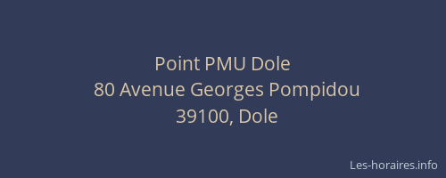 Point PMU Dole