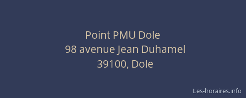 Point PMU Dole