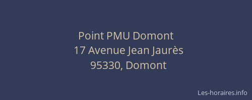 Point PMU Domont
