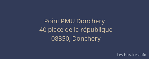 Point PMU Donchery