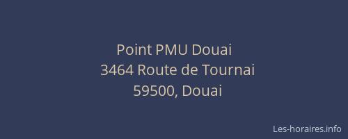 Point PMU Douai