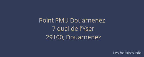 Point PMU Douarnenez