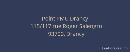 Point PMU Drancy