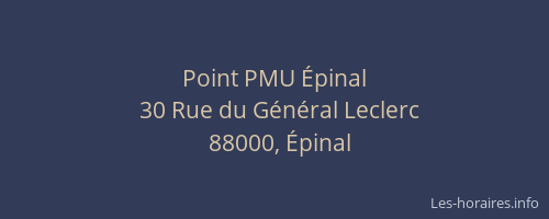 Point PMU Épinal