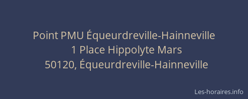Point PMU Équeurdreville-Hainneville