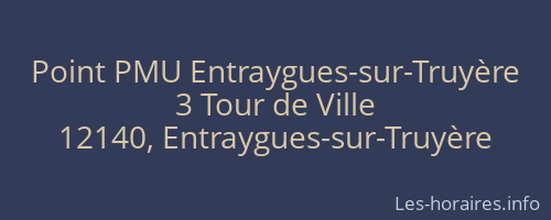 Point PMU Entraygues-sur-Truyère