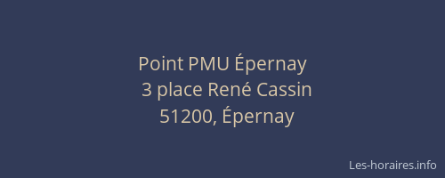 Point PMU Épernay