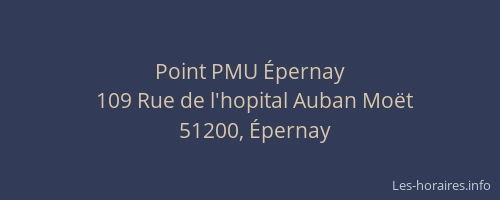 Point PMU Épernay