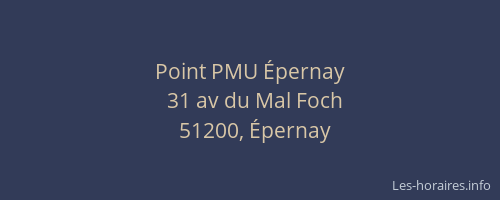 Point PMU Épernay