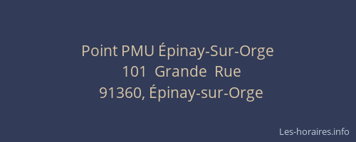 Point PMU Épinay-Sur-Orge