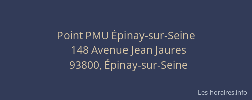 Point PMU Épinay-sur-Seine