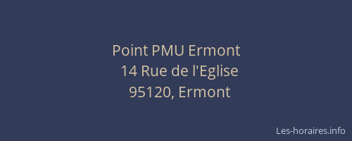 Point PMU Ermont