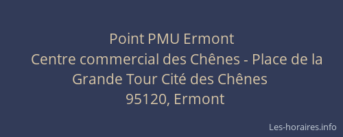 Point PMU Ermont