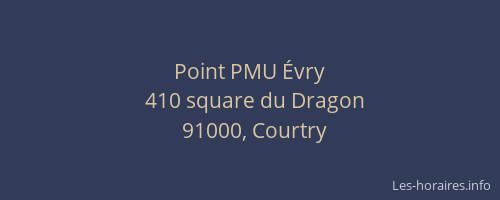Point PMU Évry