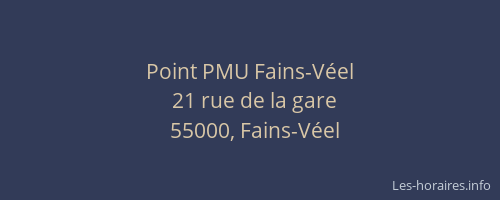 Point PMU Fains-V&eacute;el