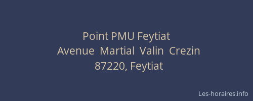 Point PMU Feytiat