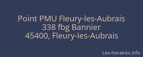Point PMU Fleury-les-Aubrais