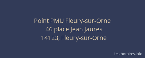 Point PMU Fleury-sur-Orne
