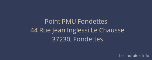 Point PMU Fondettes