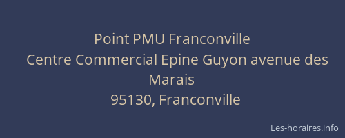 Point PMU Franconville