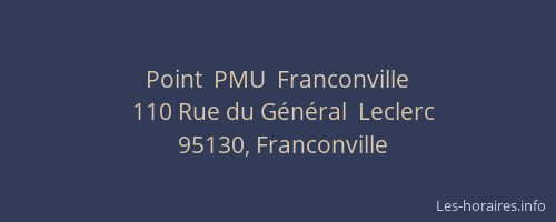 Point  PMU  Franconville
