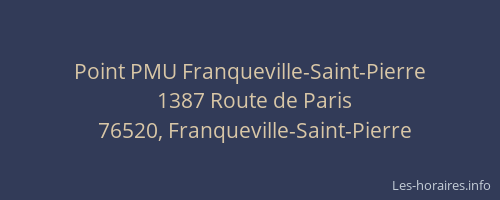 Point PMU Franqueville-Saint-Pierre