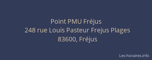 Point PMU Fréjus