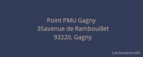 Point PMU Gagny
