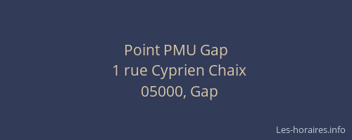 Point PMU Gap