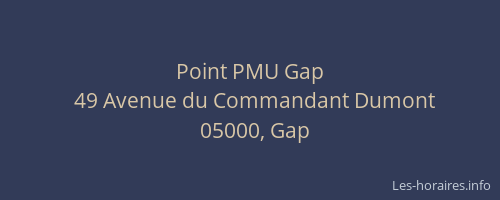 Point PMU Gap