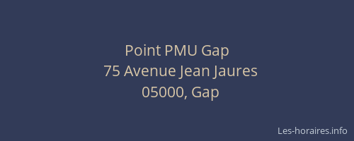 Point PMU Gap