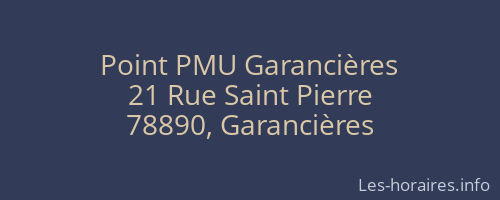 Point PMU Garancières