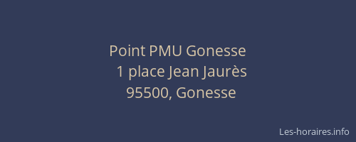 Point PMU Gonesse